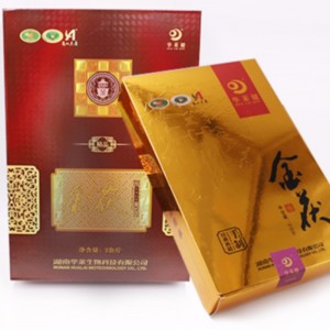 Ν ορίζει χρυσό fuzhuan σκούρο τσάι hunan anhua σκούρο τσάι φροντίδα υγείας τσάι